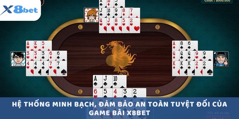 Hệ thống minh bạch, đảm bảo an toàn tuyệt đối của game bài X8BET